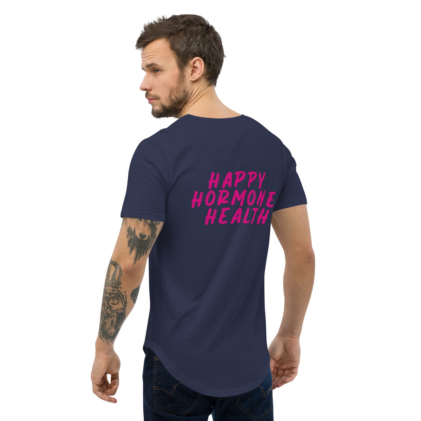 H3 Avocado Men's Curved Hem T-Shirt