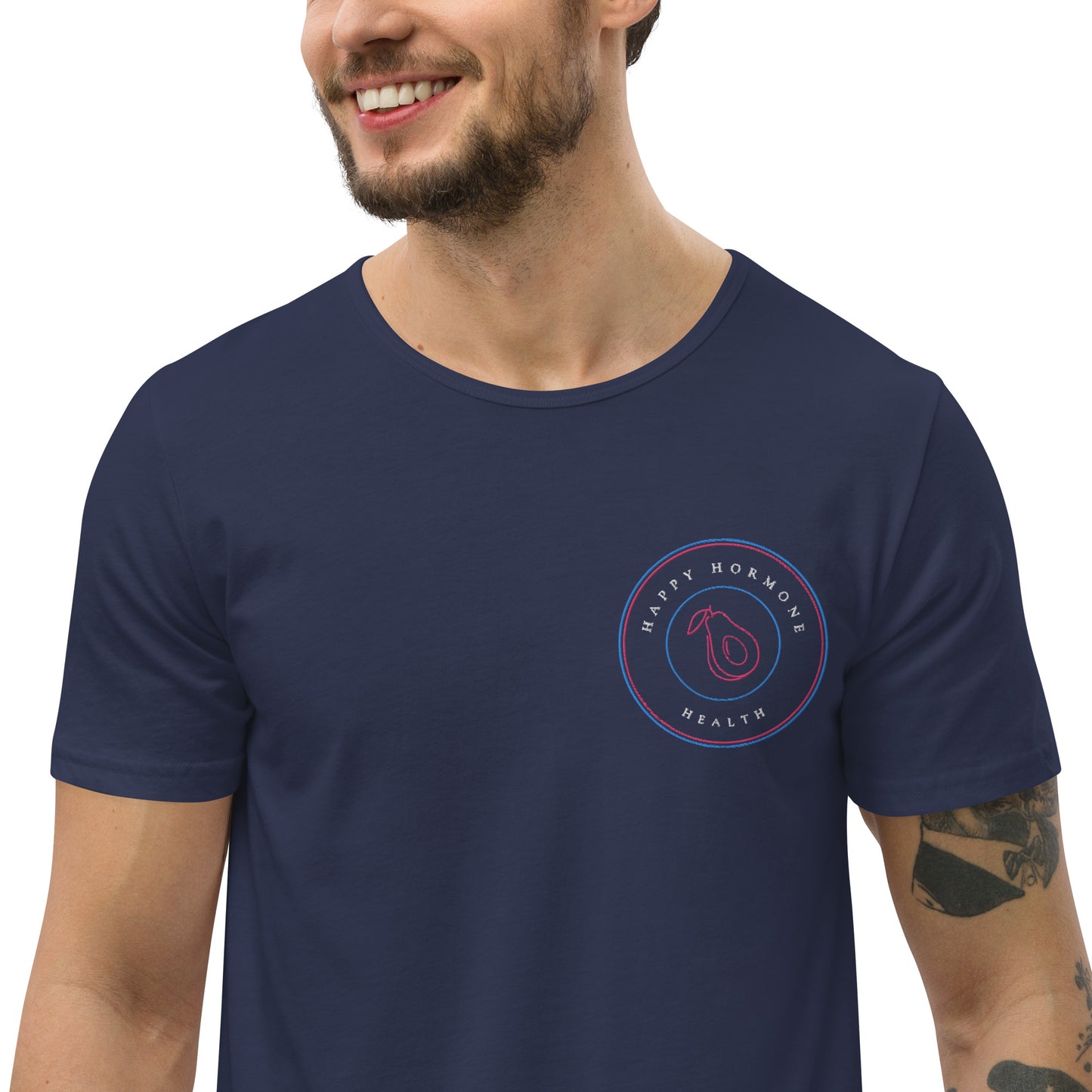 H3 Avocado Men's Curved Hem T-Shirt