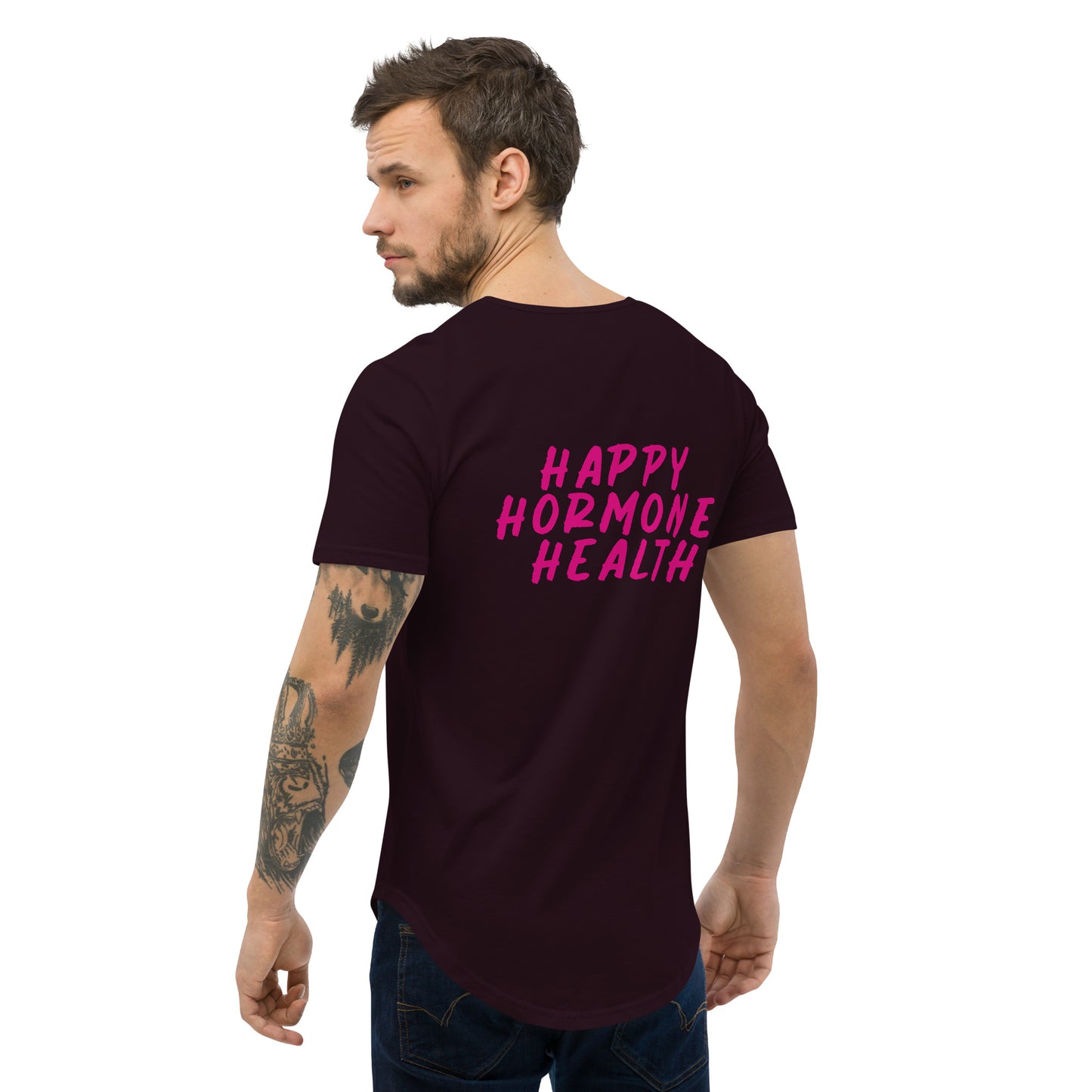 H3 Avocado Men's Curved Hem T-Shirt